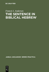 The Sentence in Biblical Hebrew