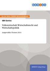 Volkswirtschaft, Wirtschaftsrecht und Wirtschaftspolitik