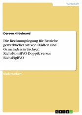 Die Rechnungslegung für Betriebe gewerblicher Art von Städten und Gemeinden in Sachsen. SächsKomHVO-Doppik versus SächsEigBVO