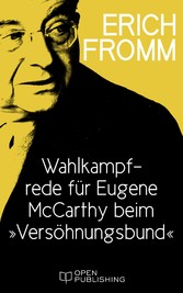 Wahlkampfrede für Eugene McCarthy beim 'Versöhnungsbund'