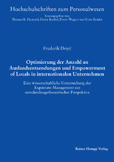 Optimierung der Anzahl an Auslandsentsendungen und Empowerment of Locals in internationalen Unternehmen