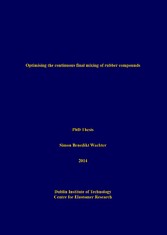 Optimising the continuous final mixing of rubber compounds