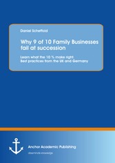 Why 9 of 10 Family Businesses fail at succession: Learn what the 10 % make right. Best practices from the UK and Germany