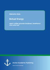 Biofuel Energy: spent coffee grounds biodiesel, bioethanol and solid fuel