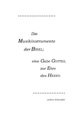 Die Musikinstrumente der Bibel