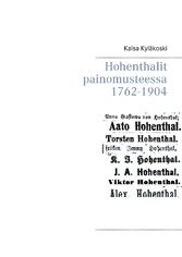 Hohenthalit painomusteessa 1762-1904