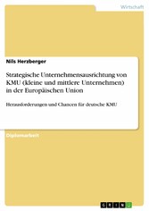 Strategische Unternehmensausrichtung von KMU (kleine und mittlere Unternehmen) in der Europäischen Union