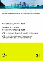 Solvency II in der Rechtsanwendung 2015