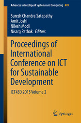 Proceedings of International Conference on ICT for Sustainable Development