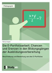 Die E-Portfolioarbeit. Chancen und Grenzen in den Bildungsgängen der Ausbildungsvorbereitung