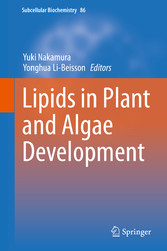 Lipids in Plant and Algae Development