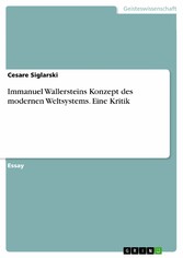 Immanuel Wallersteins Konzept des modernen Weltsystems. Eine Kritik