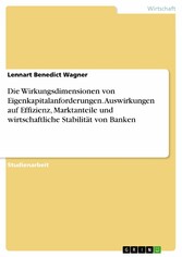 Die Wirkungsdimensionen von Eigenkapitalanforderungen. Auswirkungen auf Effizienz, Marktanteile und wirtschaftliche Stabilität von Banken