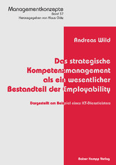 Das strategische Kompetenzmanagement als ein wesentlicher Bestandteil der Employability