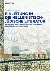 Einleitung in die hellenistisch-jüdische Literatur