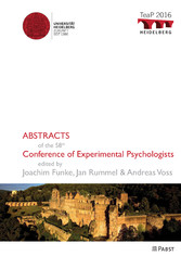 TeaP 2016 – Abstracts of the 58th Conference of Experimental Psychologists