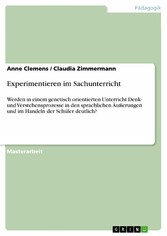 Experimentieren im Sachunterricht