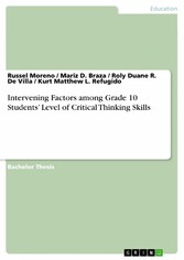 Intervening Factors among Grade 10 Students' Level of Critical Thinking Skills