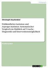 Frühkindlicher Autismus und Asperger-Autismus. Systematischer Vergleich im Hinblick auf Ursache, Diagnostik und Interventionsmöglichkeit