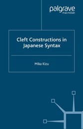 Cleft Constructions in Japanese Syntax