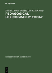 Pedagogical Lexicography Today