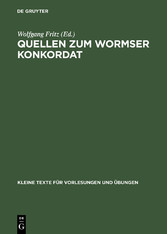 Quellen zum Wormser Konkordat