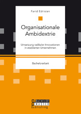 Organisationale Ambidextrie. Umsetzung radikaler Innovationen in etablierten Unternehmen