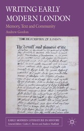 Writing Early Modern London