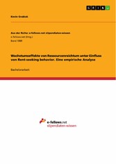 Wachstumseffekte von Ressourcenreichtum unter Einfluss von Rent-seeking behavior. Eine empirische Analyse