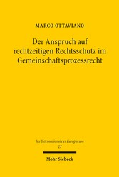 Der Anspruch auf rechtzeitigen Rechtsschutz im Gemeinschaftsprozessrecht