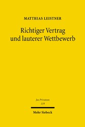 Richtiger Vertrag und lauterer Wettbewerb