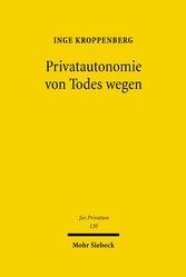 Privatautonomie von Todes wegen