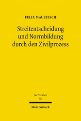 Streitentscheidung und Normbildung durch den Zivilprozess