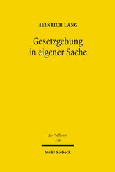 Gesetzgebung in eigener Sache