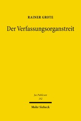 Der Verfassungsorganstreit