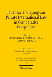 Japanese and European Private International Law in Comparative Perspective