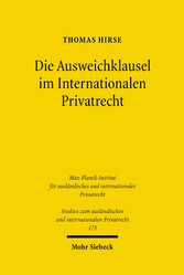 Die Ausweichklausel im Internationalen Privatrecht