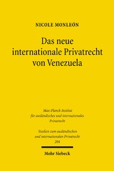 Das neue internationale Privatrecht von Venezuela