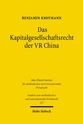 Das Kapitalgesellschaftsrecht der VR China