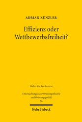 Effizienz oder Wettbewerbsfreiheit?