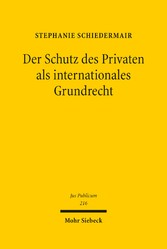 Der Schutz des Privaten als internationales Grundrecht