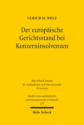 Der europäische Gerichtsstand bei Konzerninsolvenzen