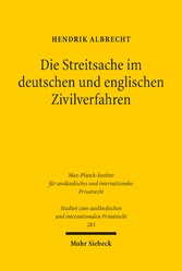 Die Streitsache im deutschen und englischen Zivilverfahren