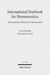 International Yearbook for Hermeneutics / Internationales Jahrbuch für Hermeneutik