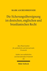 Die Sicherungsübereignung im deutschen, englischen und brasilianischen Recht