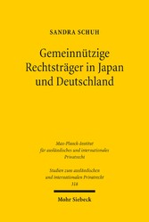 Gemeinnützige Rechtsträger in Japan und Deutschland