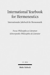 International Yearbook for Hermeneutics / Internationales Jahrbuch für Hermeneutik