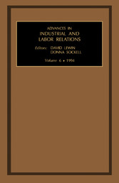 Advances in Industrial and Labor Relations