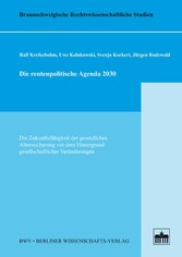 Die rentenpolitische Agenda 2030