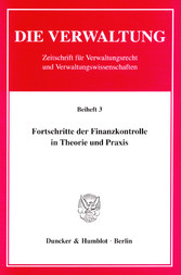 Fortschritte der Finanzkontrolle in Theorie und Praxis.